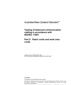 AS/NZS IEC 61935.2:2006 pdf