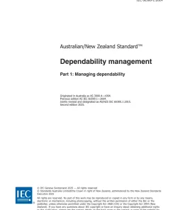 AS/NZS IEC 60300.1:2025 pdf