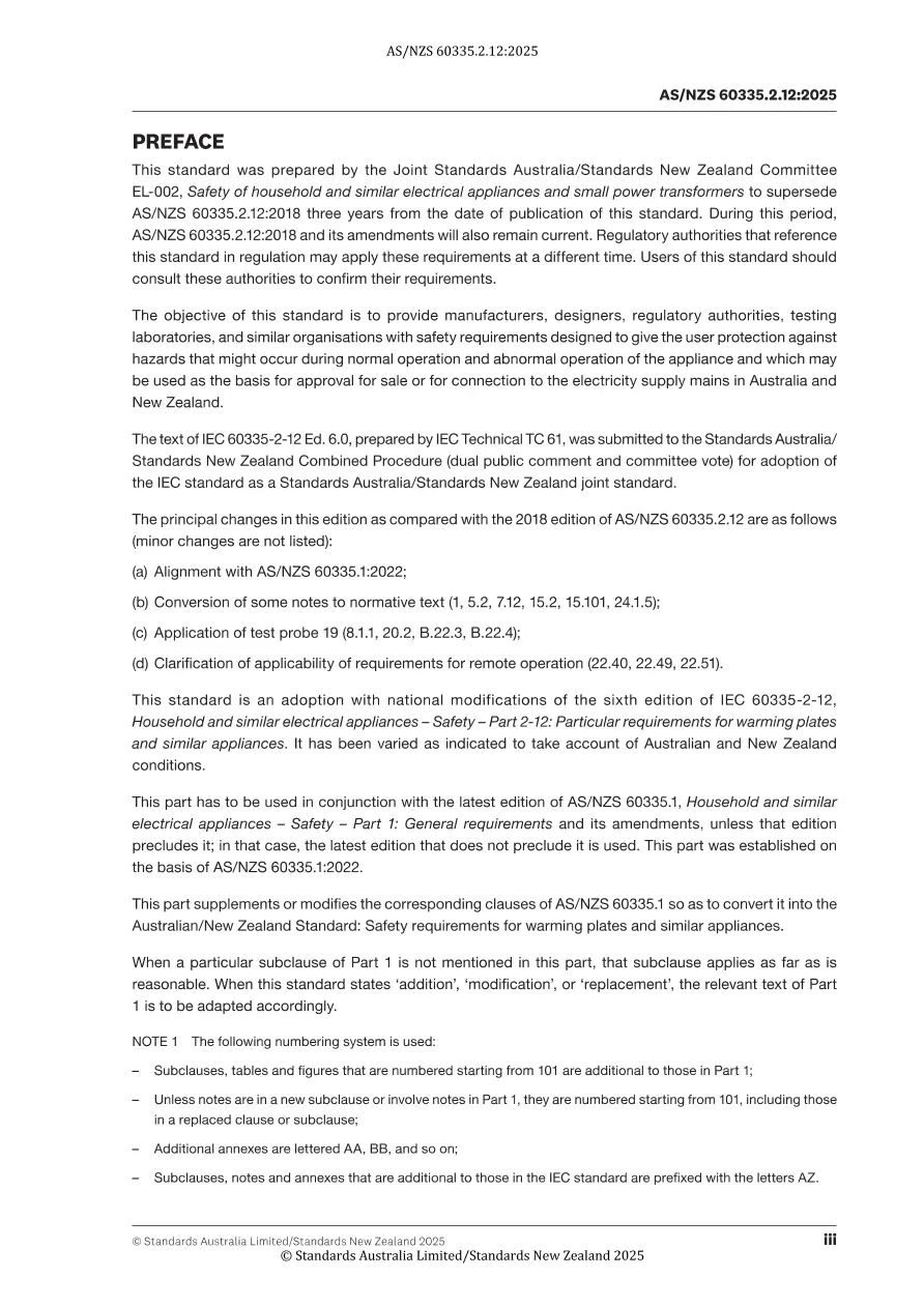 AS/NZS 60335.2.12:2025 pdf