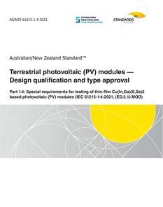 AS/NZS 61215.1.4:2023 pdf