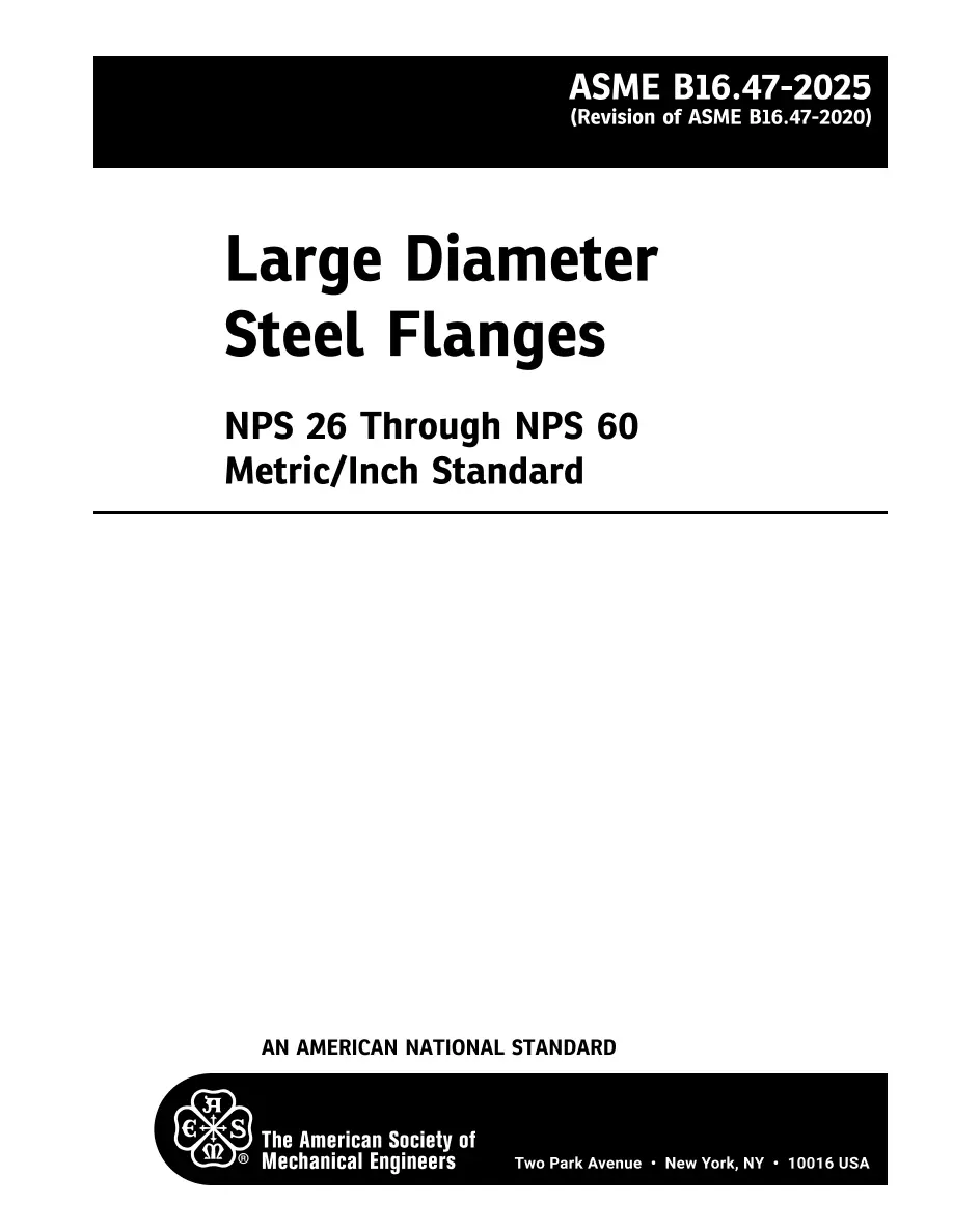 ASME B16.47-2025 pdf