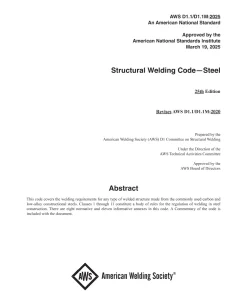 AWS D1.1/D1.1M:2025 pdf