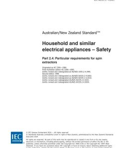 AS/NZS 60335.2.4:2024 pdf