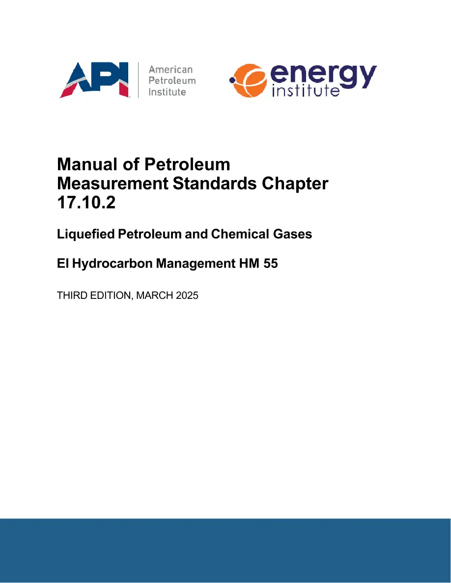 API MPMS Chapter 17.10 Part 2:2025 pdf