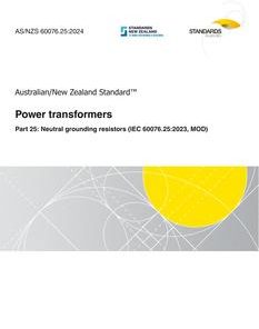 AS/NZS 60076.25:2024 pdf