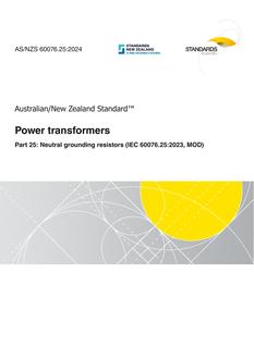 AS/NZS 60076.25:2024 pdf