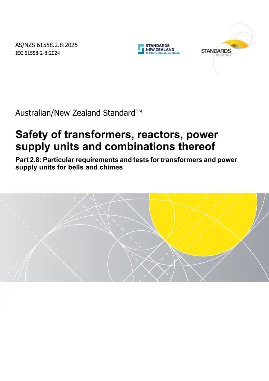 AS/NZS 61558.2.8:2025 pdf