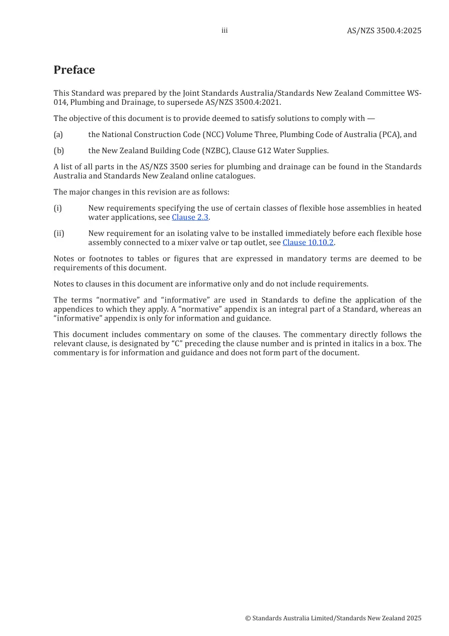 AS/NZS 3500.4:2025 pdf