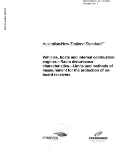 AS/NZS CISPR 25:2010 pdf