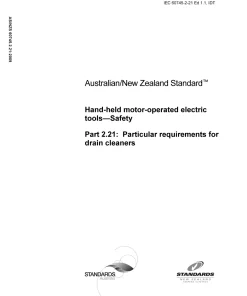 AS/NZS 60745.2.21:2009 pdf