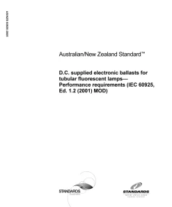 AS/NZS 60925:2005 pdf