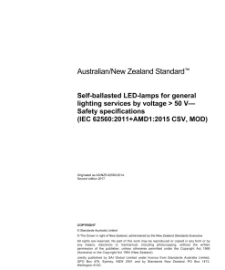 AS/NZS 62560:2017 pdf