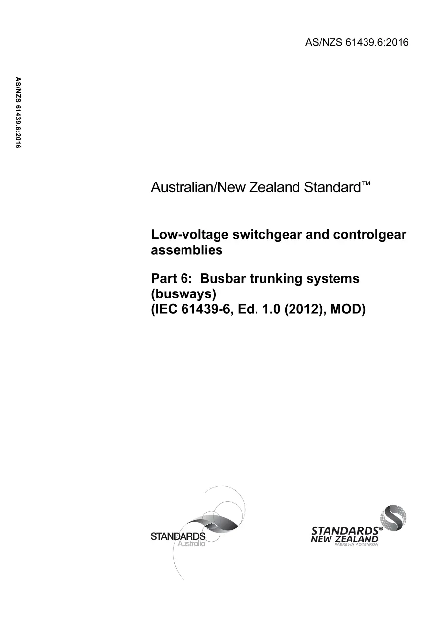 AS/NZS 61439.6:2016 pdf