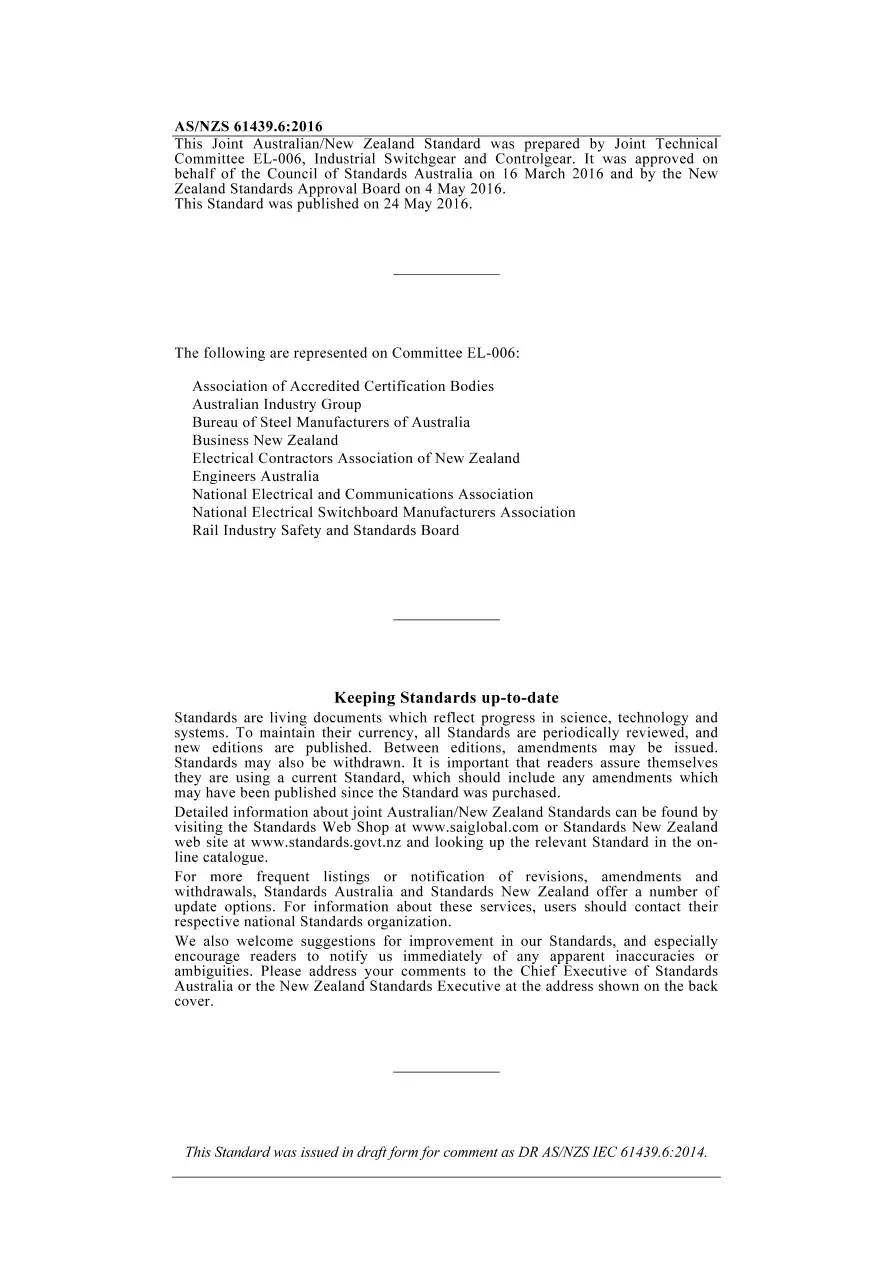 AS/NZS 61439.6:2016 pdf