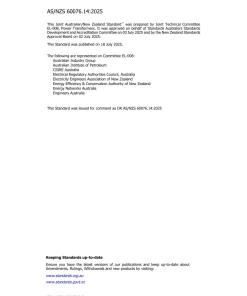 AS/NZS 60076.14:2025 pdf