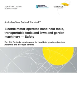 AS/NZS 62841.2.3:2021 pdf