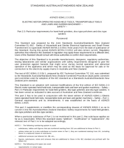 AS/NZS 62841.2.3:2021 pdf