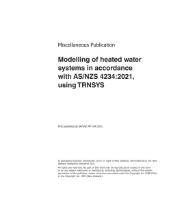 SA/SNZ MP 104:2021 pdf