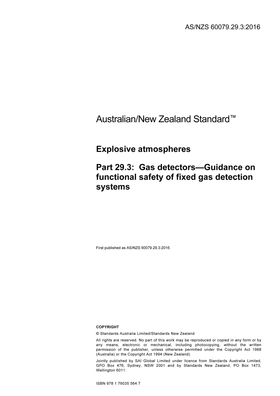 AS/NZS 60079.29.3:2016 pdf
