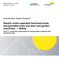 AS/NZS 62841.3.11:2025 pdf