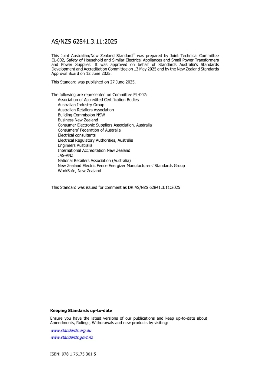 AS/NZS 62841.3.11:2025 pdf