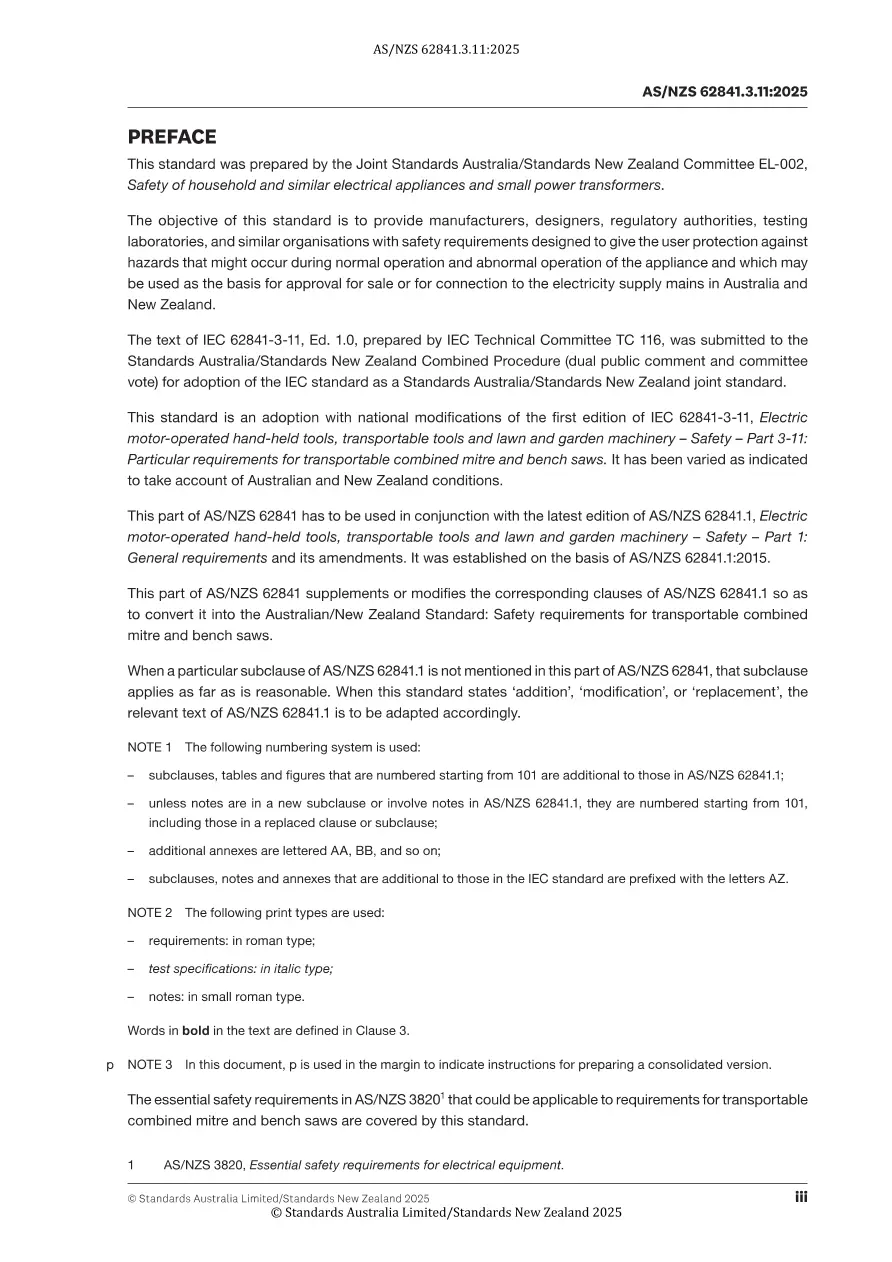 AS/NZS 62841.3.11:2025 pdf