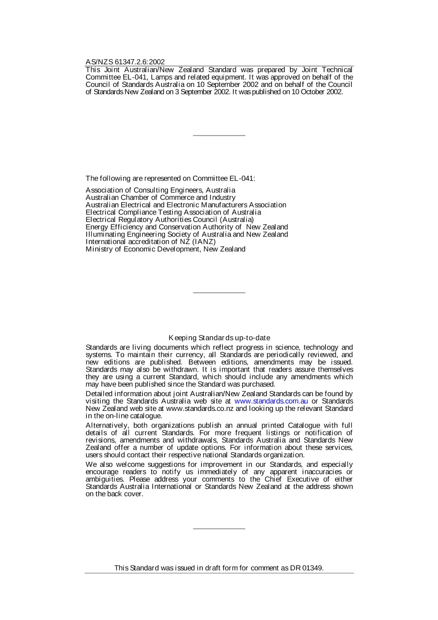 AS/NZS 61347.2.6:2002 pdf