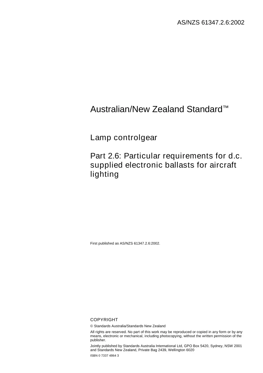 AS/NZS 61347.2.6:2002 pdf