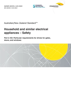 AS/NZS 60335.2.103:2024 pdf