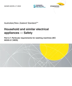 AS/NZS 60335.2.7:2024 pdf