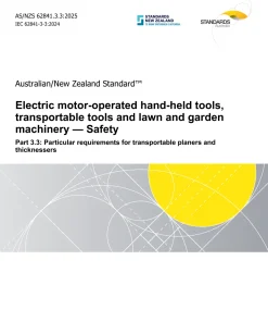 AS/NZS 62841.3.3:2025 pdf