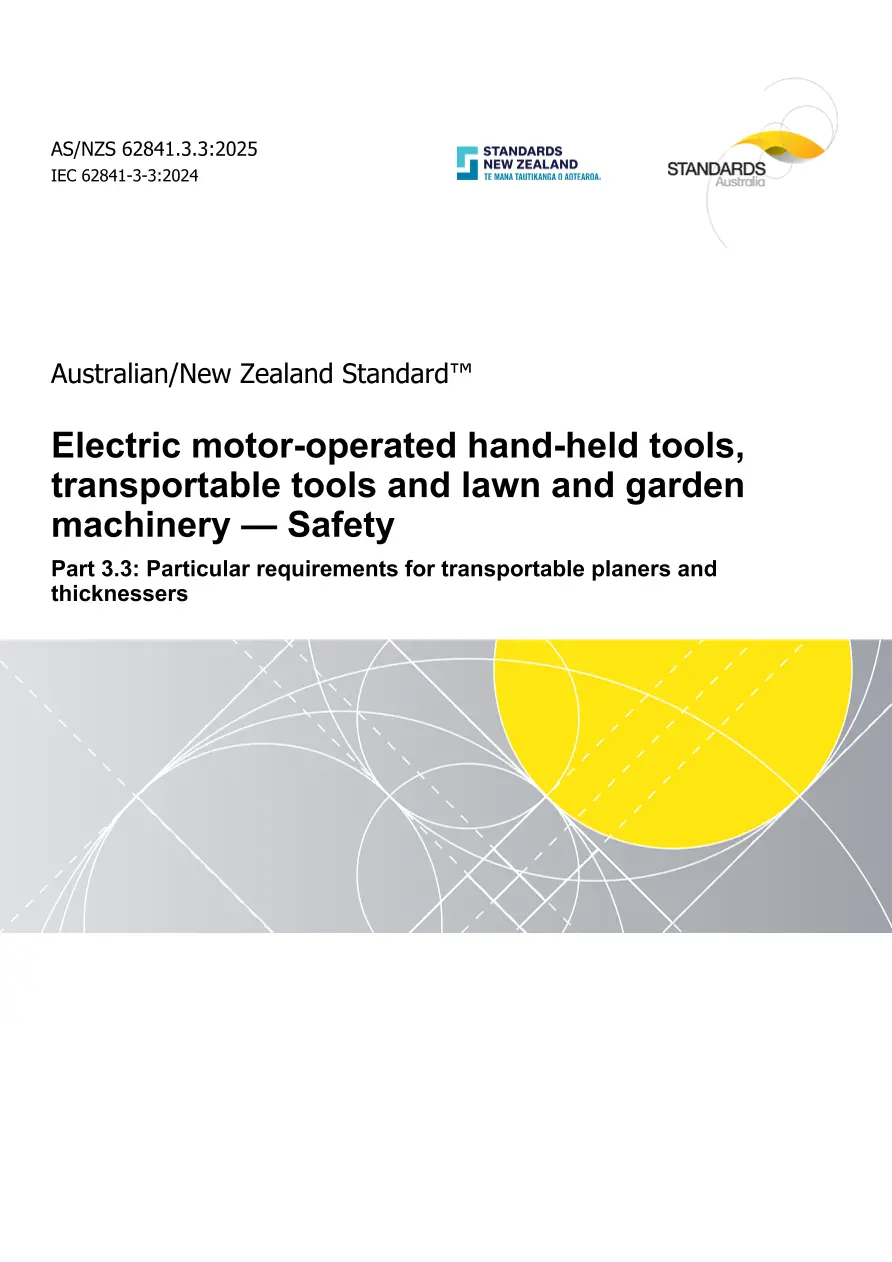 AS/NZS 62841.3.3:2025 pdf