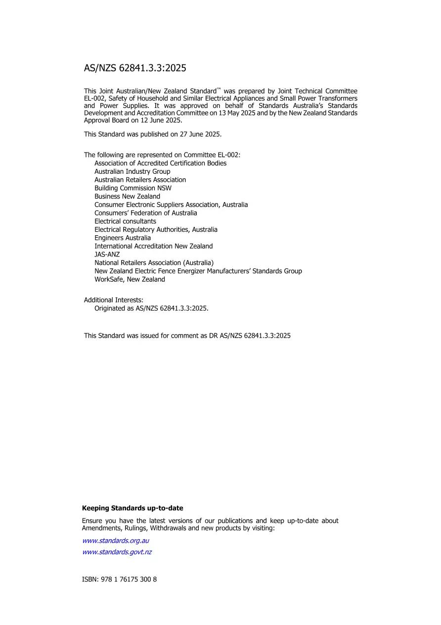 AS/NZS 62841.3.3:2025 pdf