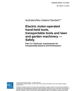 AS/NZS 62841.3.3:2025 pdf