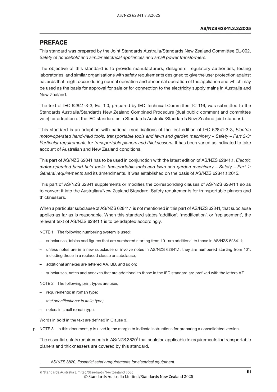 AS/NZS 62841.3.3:2025 pdf