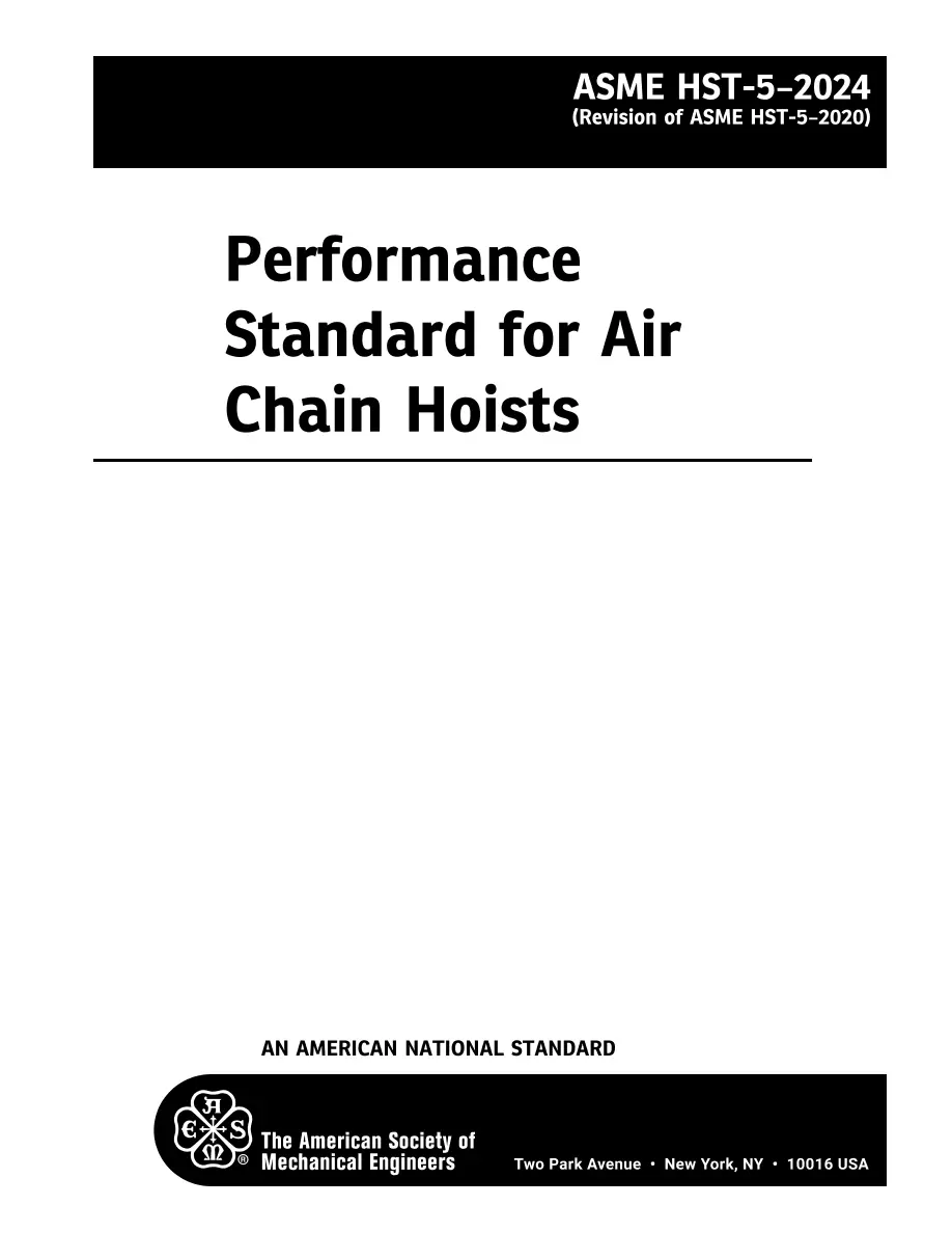ASME HST-5-2024 pdf