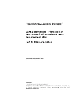 AS/NZS 3835.1:2006 pdf