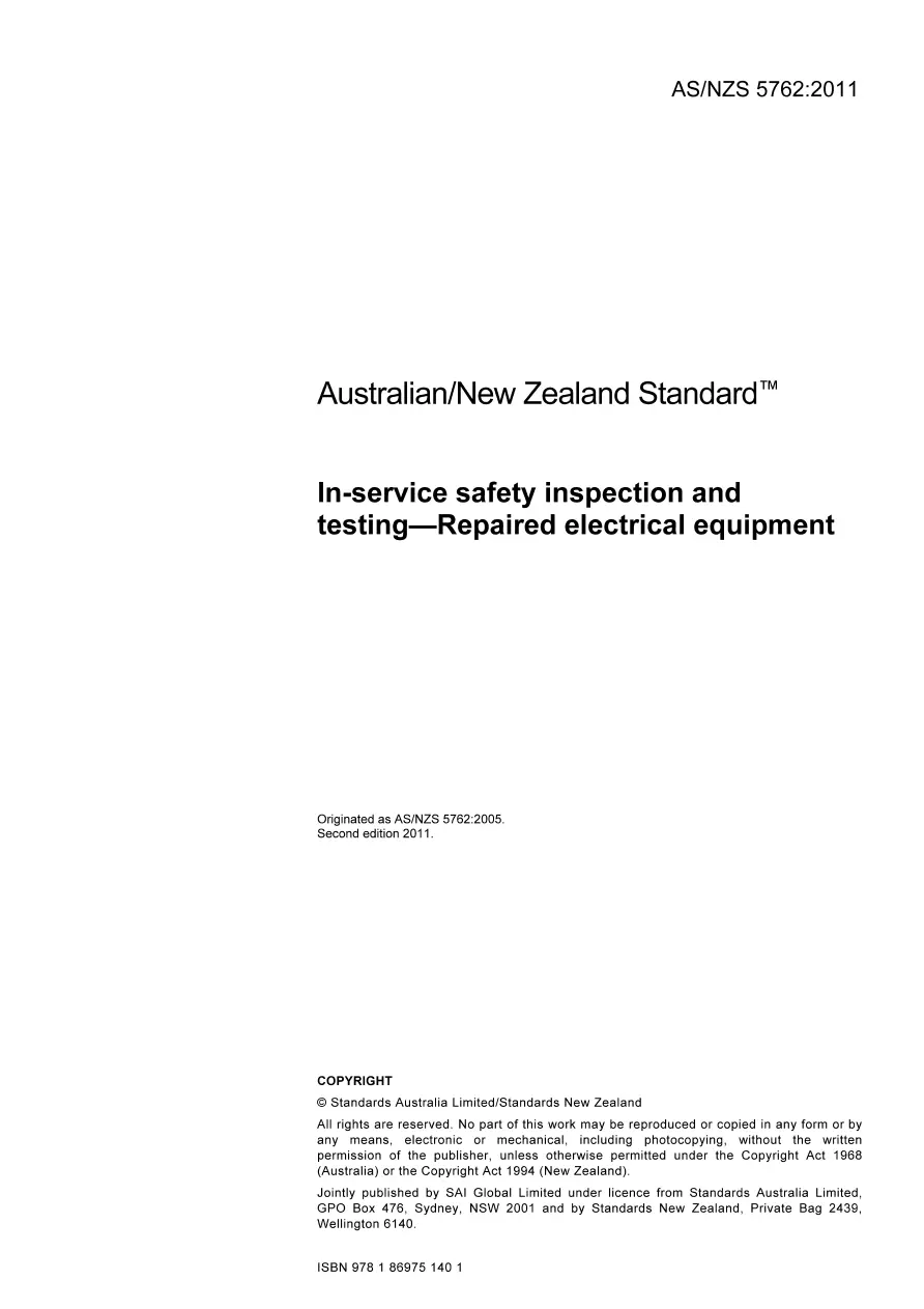 AS/NZS 5762:2011 pdf