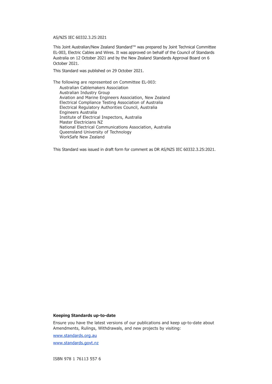 AS/NZS IEC 60332.3.25:2021 pdf