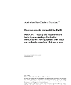 AS/NZS 61000.4.14:2012 pdf