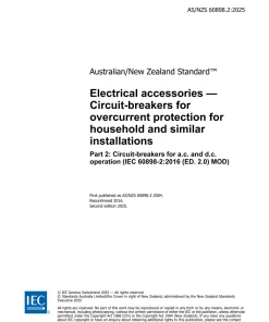 AS/NZS 60898.2:2025 pdf