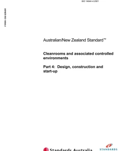 AS/NZS ISO 14644.4:2002 pdf
