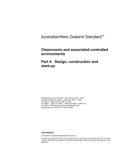AS/NZS ISO 14644.4:2002 pdf