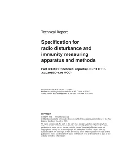 SA/SNZ TR CISPR 16.3:2021 pdf