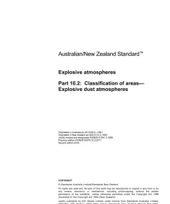AS/NZS 60079.10.2:2016 pdf