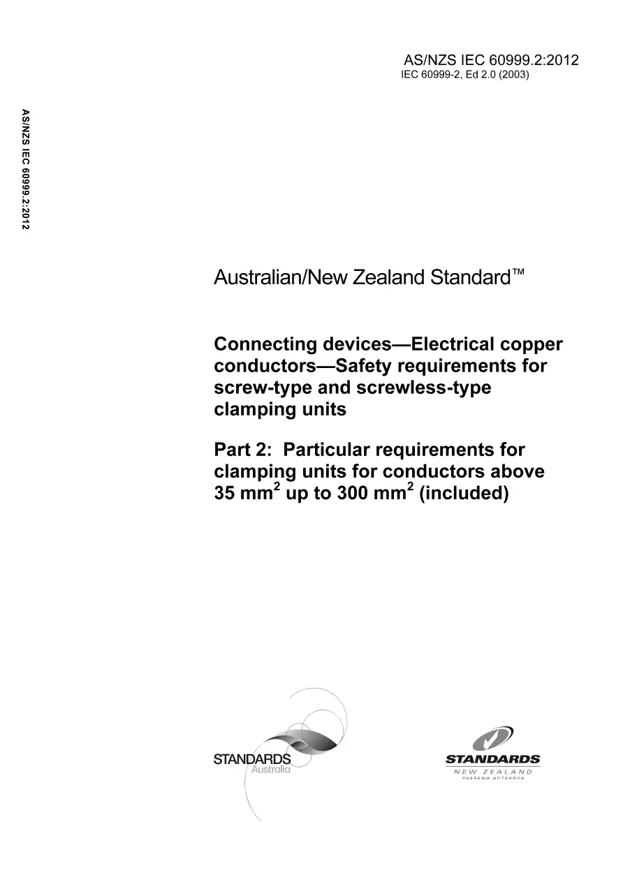 AS/NZS IEC 60999.2:2012 pdf