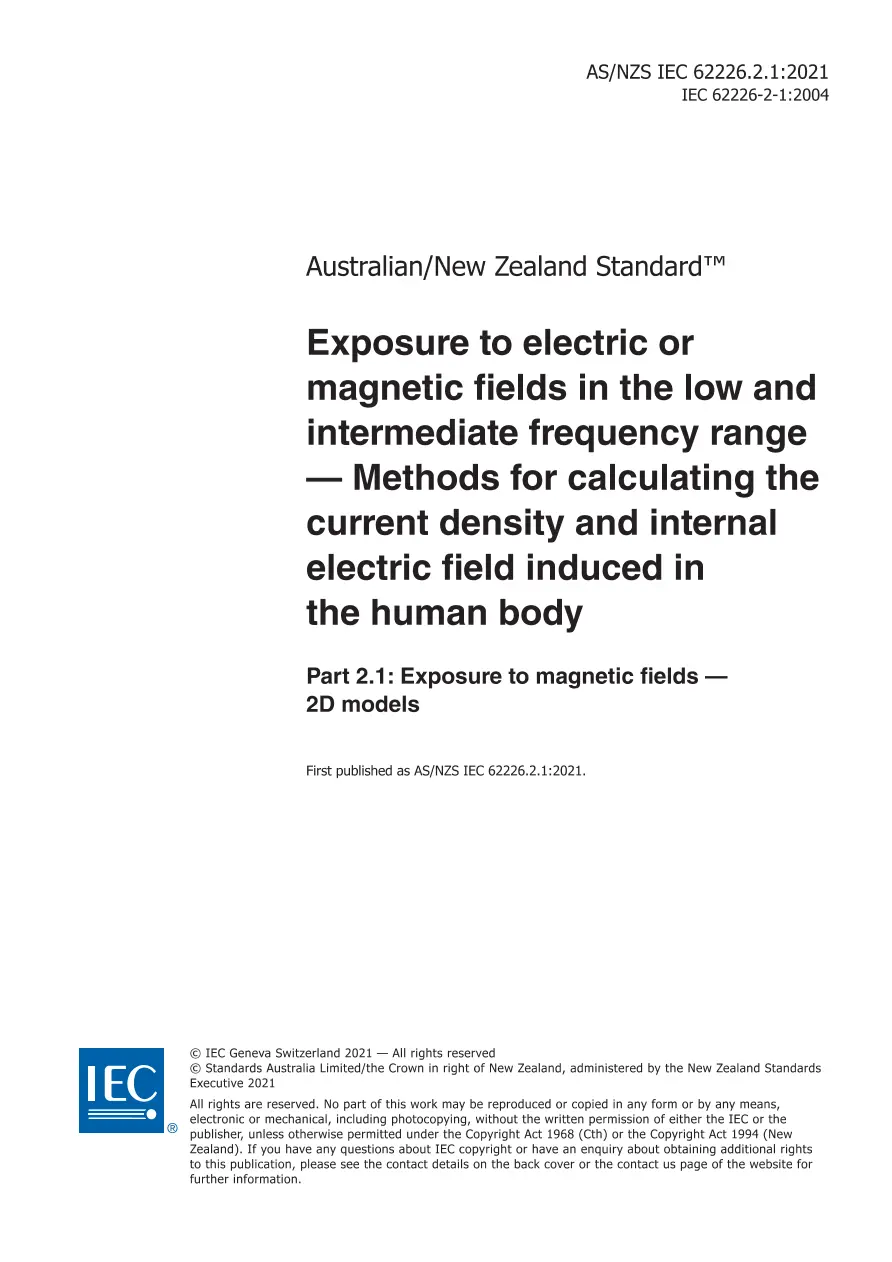 AS/NZS IEC 62226.2.1:2021 pdf