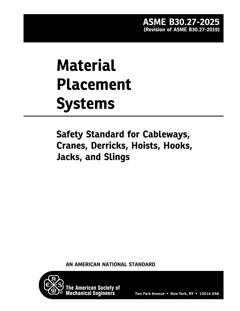 ASME B30.27-2025 pdf