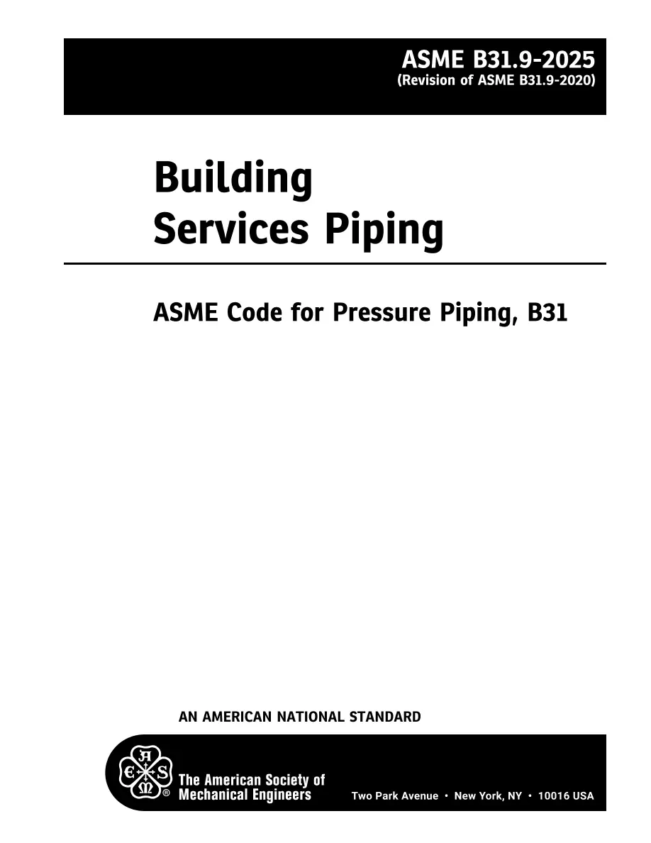 ASME B31.9-2025 pdf