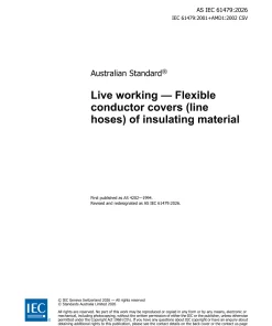 AS IEC 61479:2026 pdf